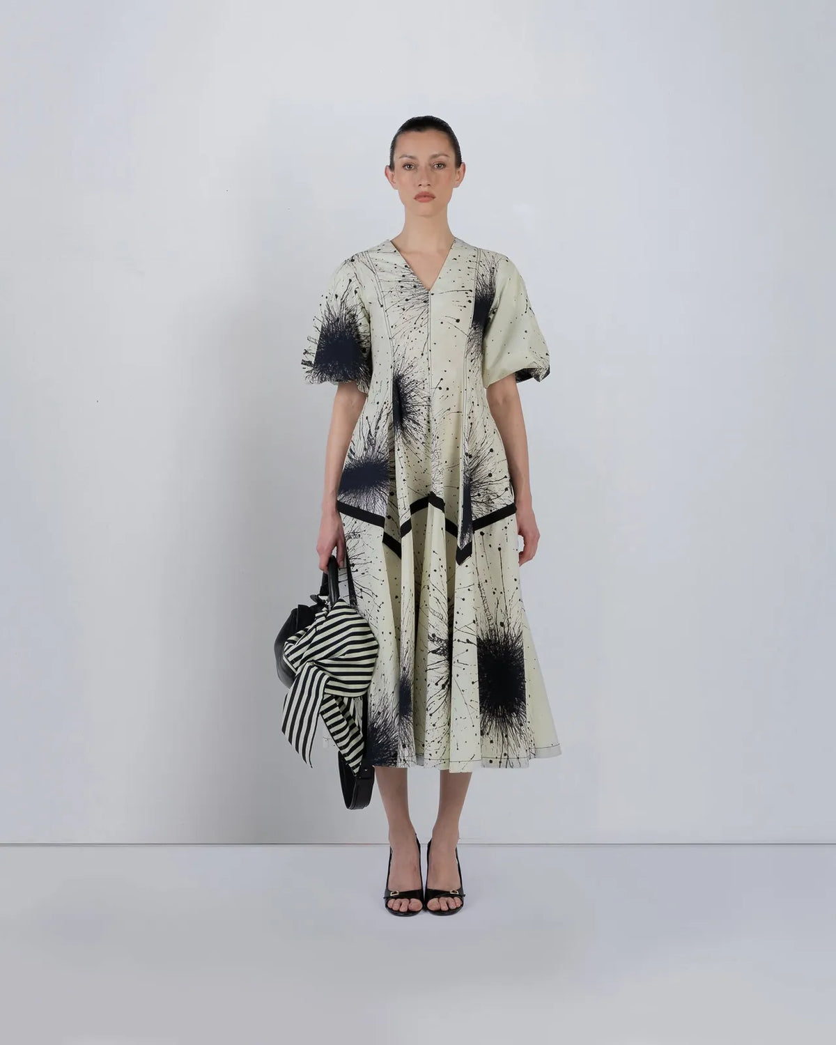 thalia dress in splatter print, image 1