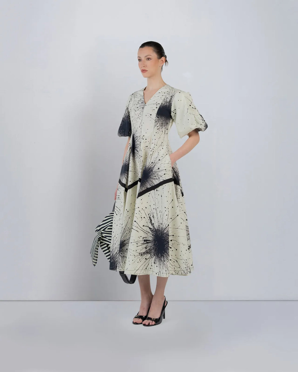 thalia dress in splatter print, image 4