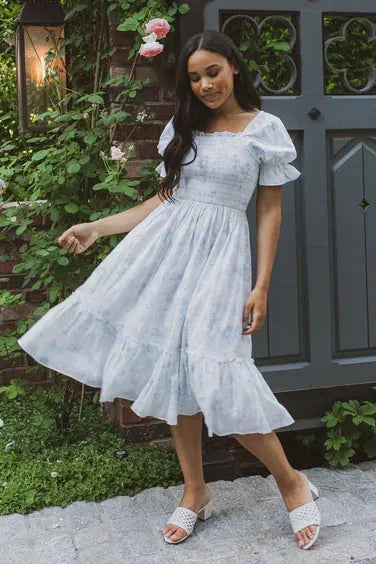 valencia smocked dress, image 4