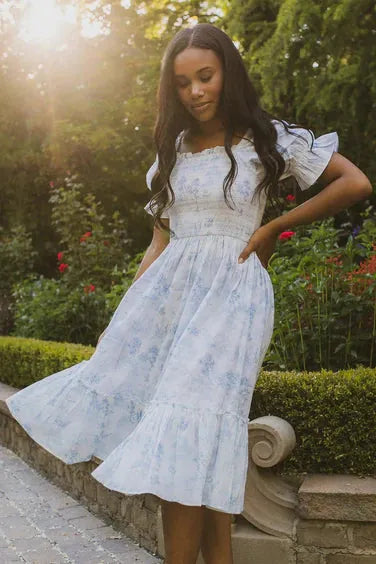 valencia smocked dress, image 8