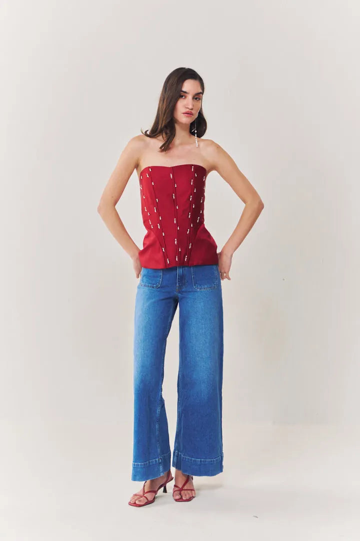 valentina embroidered corset, image 3