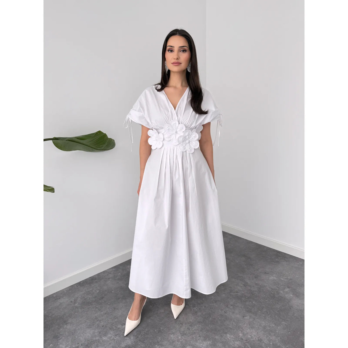 valeria floral appliqué dress, image 4