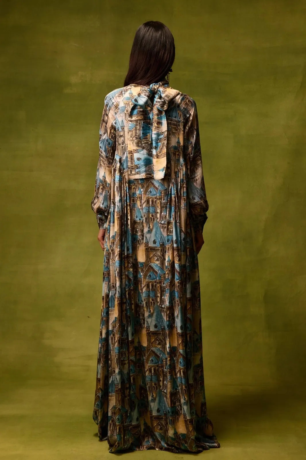 vienna cityscape maxi dress, image 4