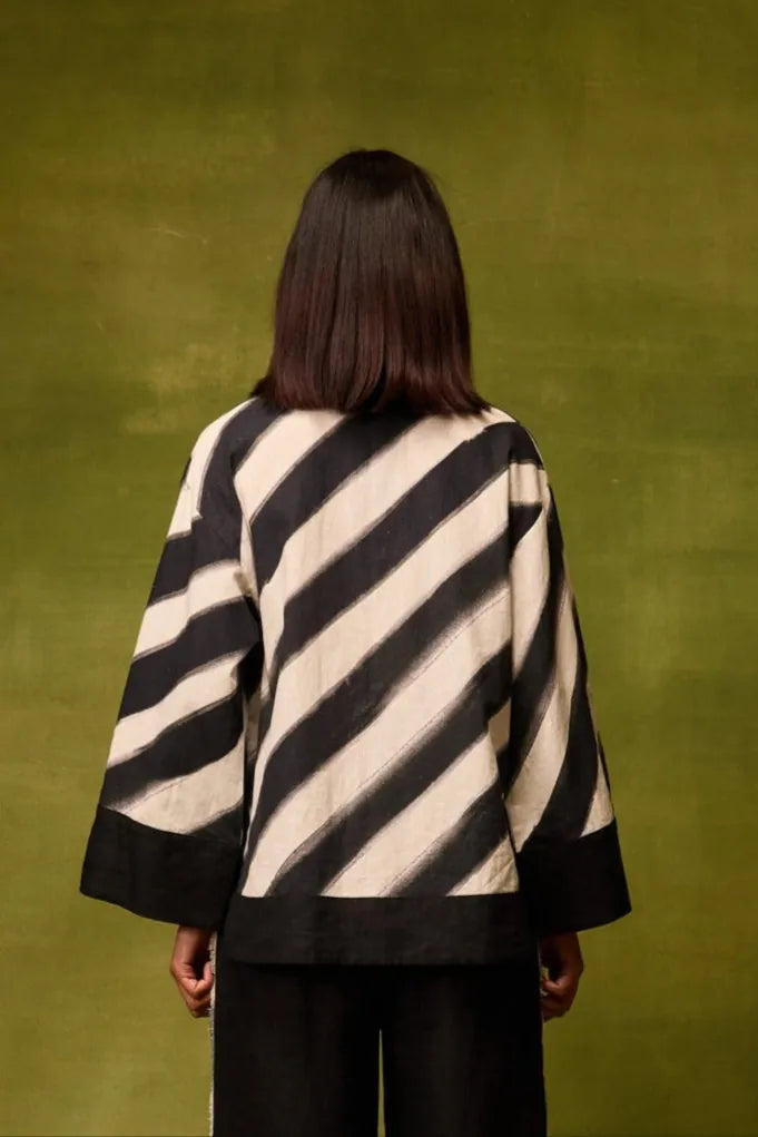 vienna stripe kaftan top, image 2