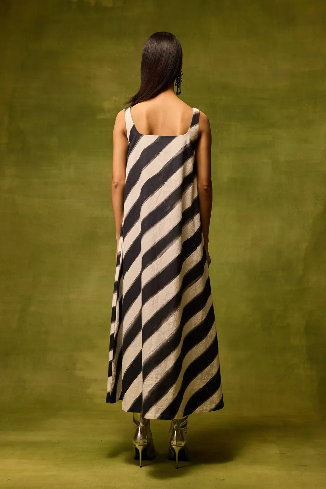 vienna stripe midi dress, image 4