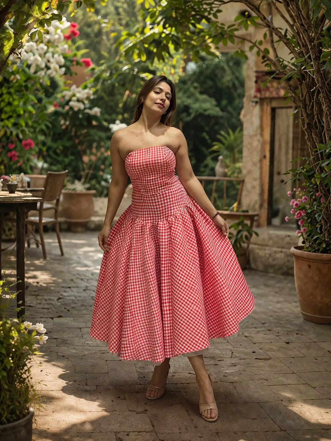 vintage riviera flare dress, image 2