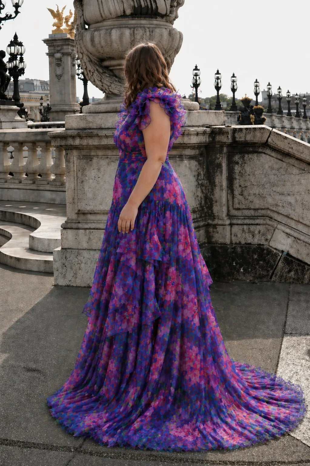 violet mirage cascade dress, image 3