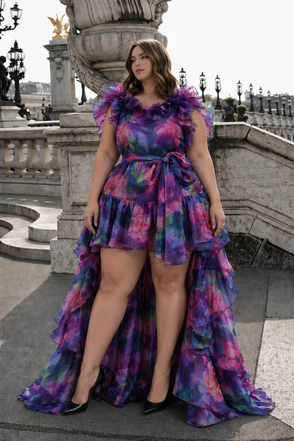 violet mirage cascade dress, image 5