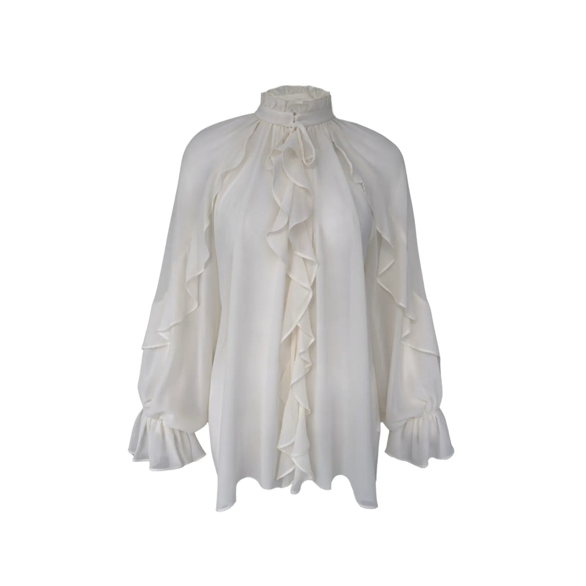 whisper ruffle blouse, image 2