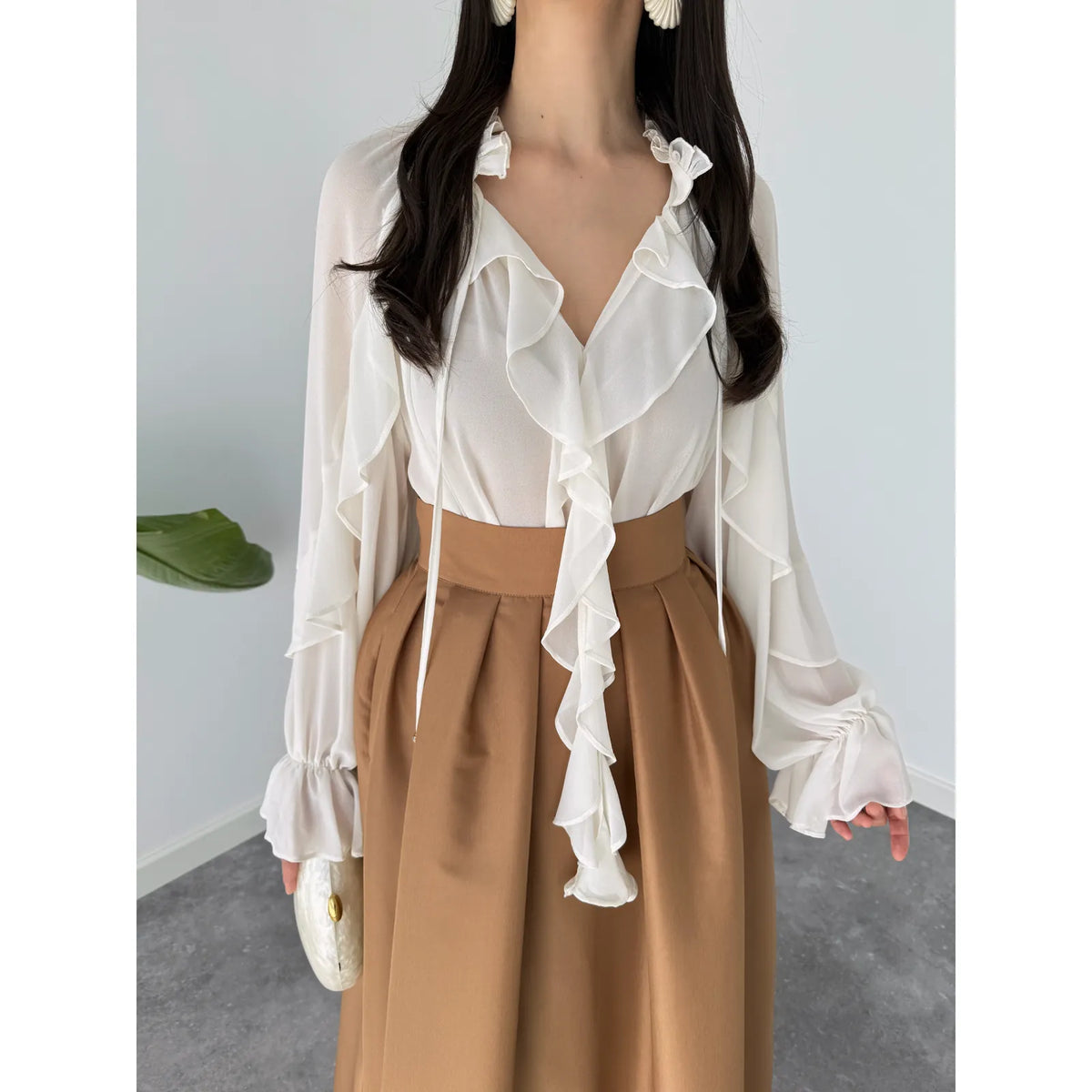 whisper ruffle blouse, image 4