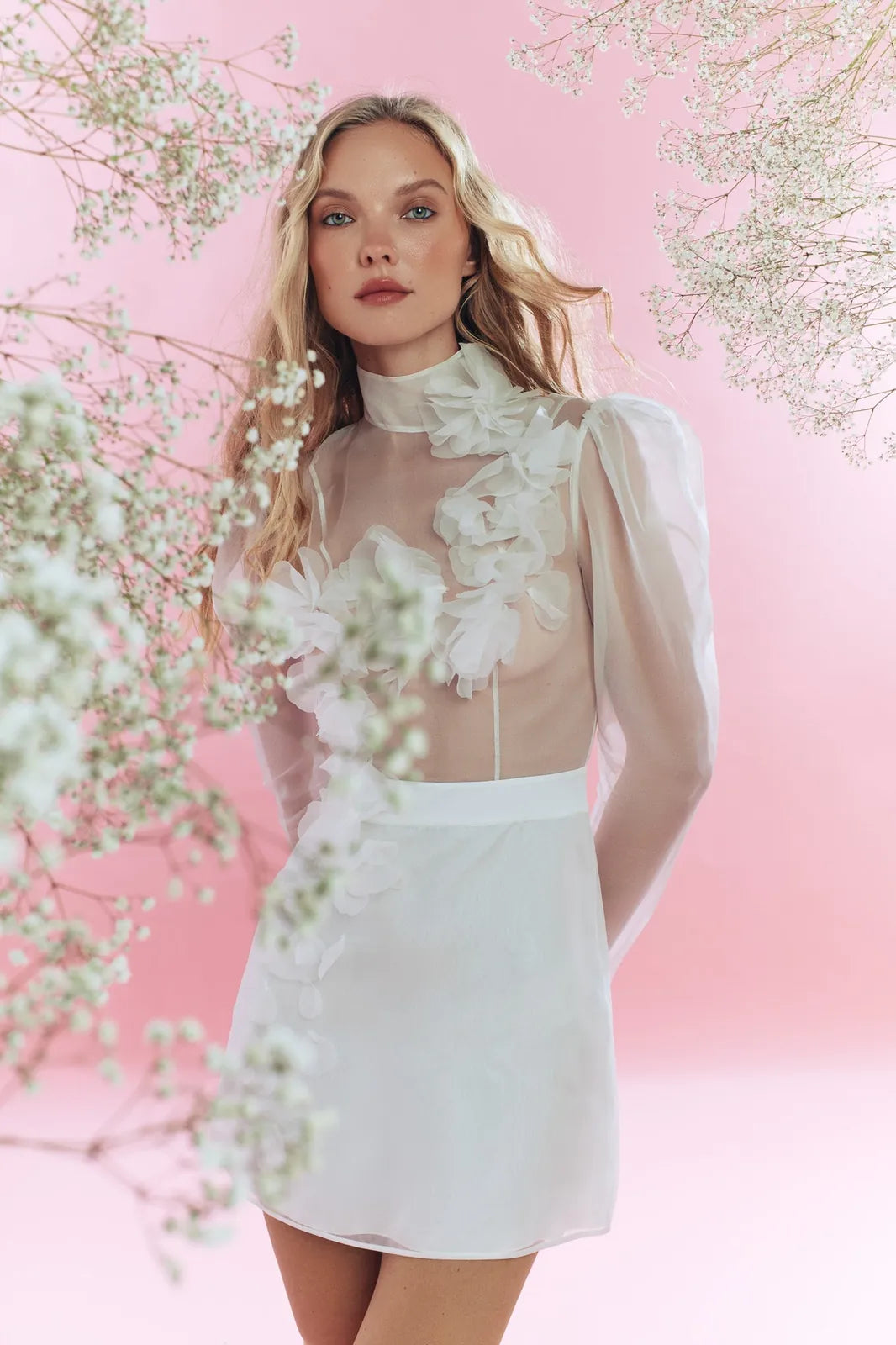 white gypsophila dress, image 1