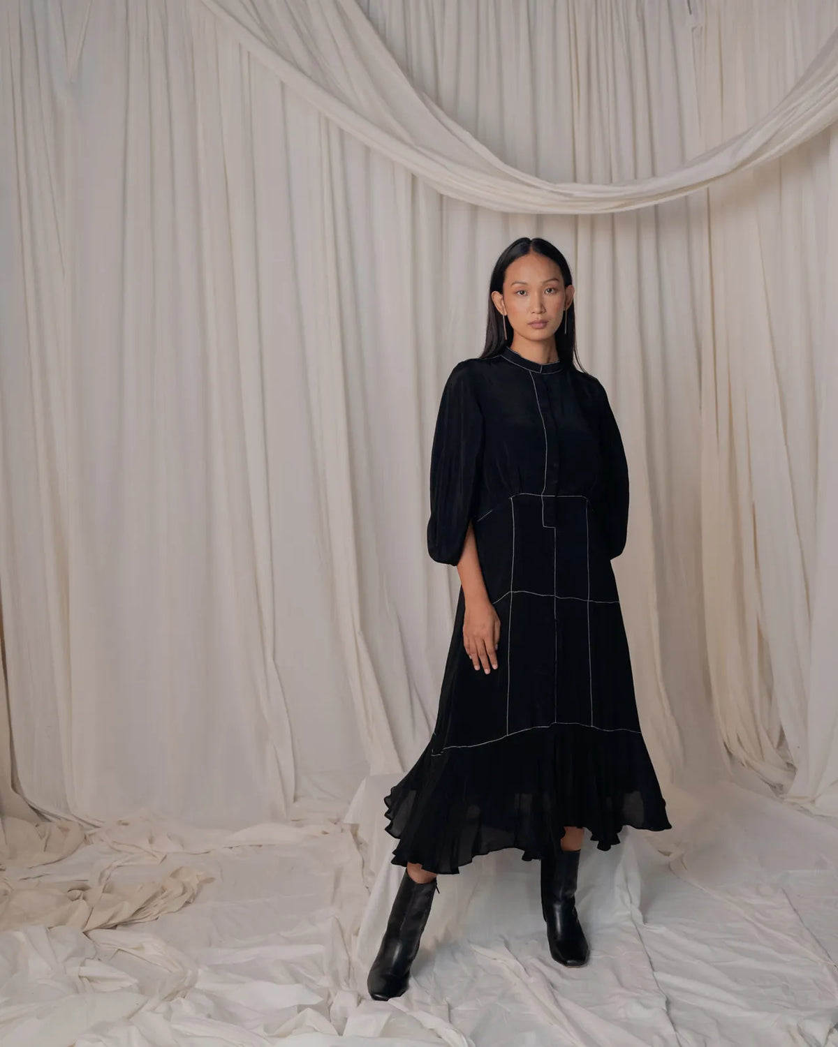 white stitch dress, image 8