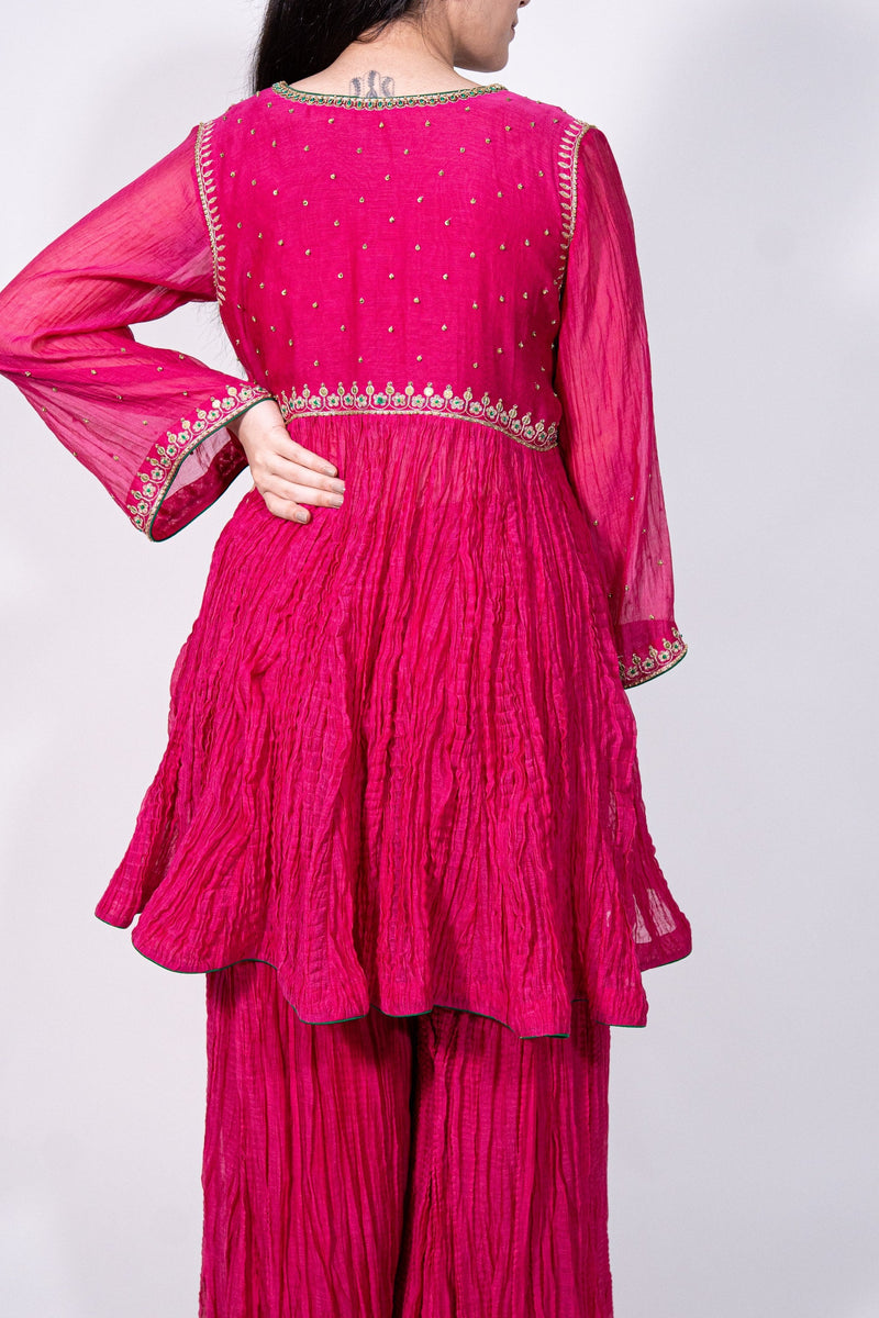 Roohi Set (Fuschia Pink)